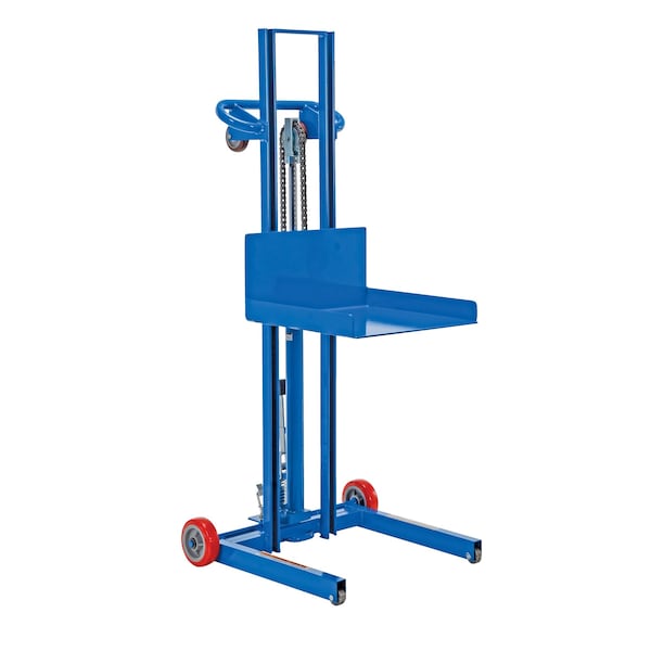 Low Profile Foot Pump Lift, Load Cap. 500 lb., Overall Height: 66"